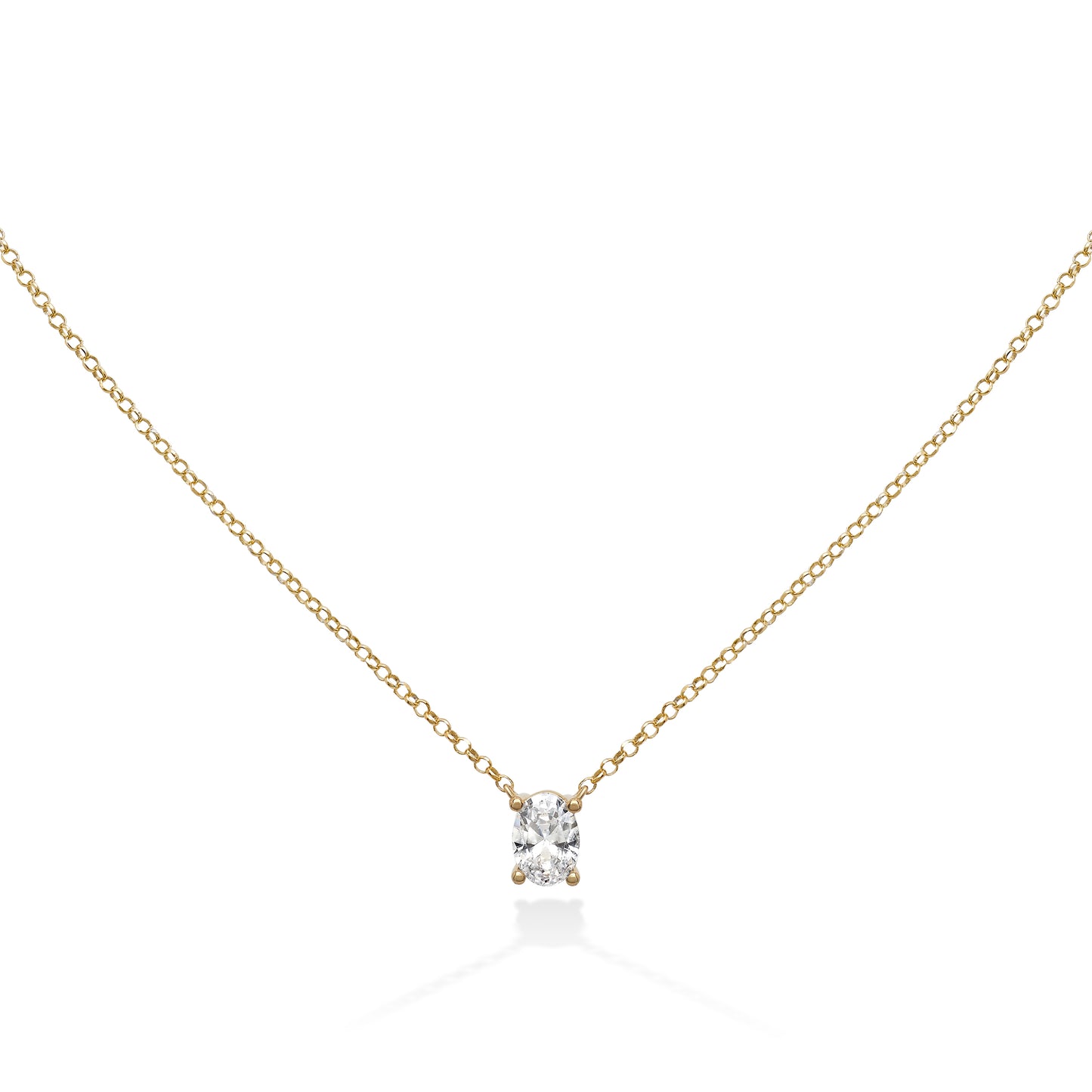 COLLANA LUMINEUSE con ovale