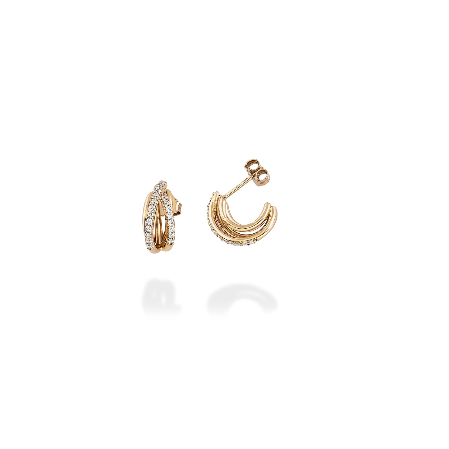 ORECCHINI TOURBILLON con pavé