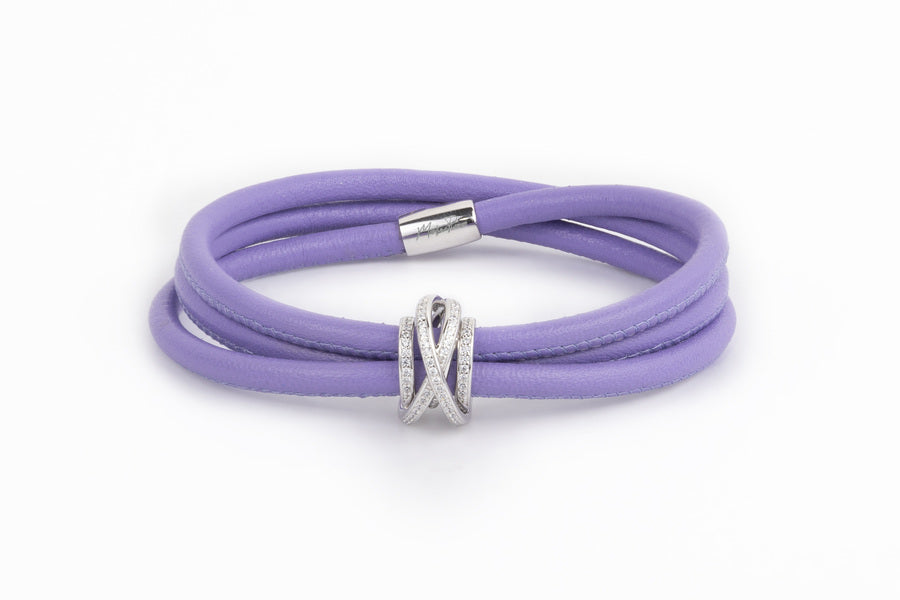 BRACCIALE TOURBILLON CON NAPPA LILLA