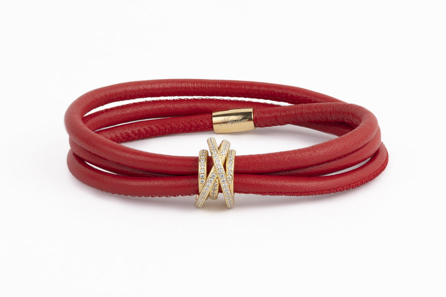 BRACCIALE TOURBILLON CON NAPPA ROSSO