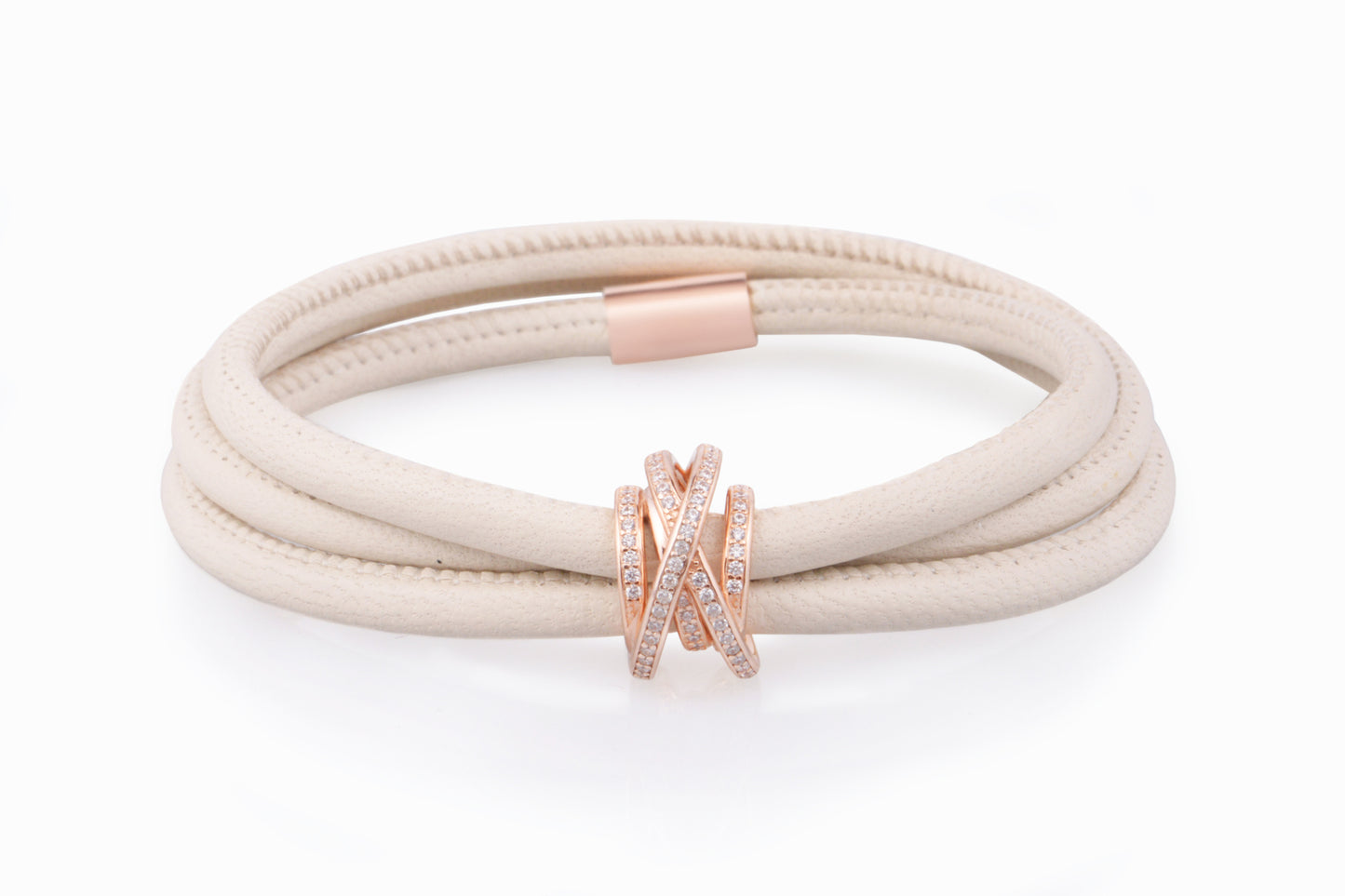 BRACCIALE TOURBILLON CON NAPPA AVORIO