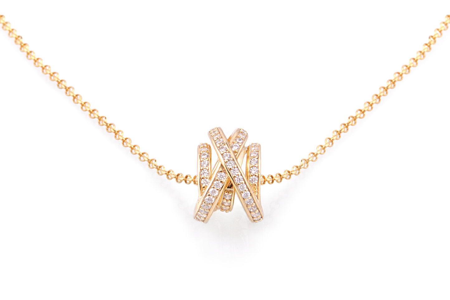 COLLANA TOURBILLON con pavé