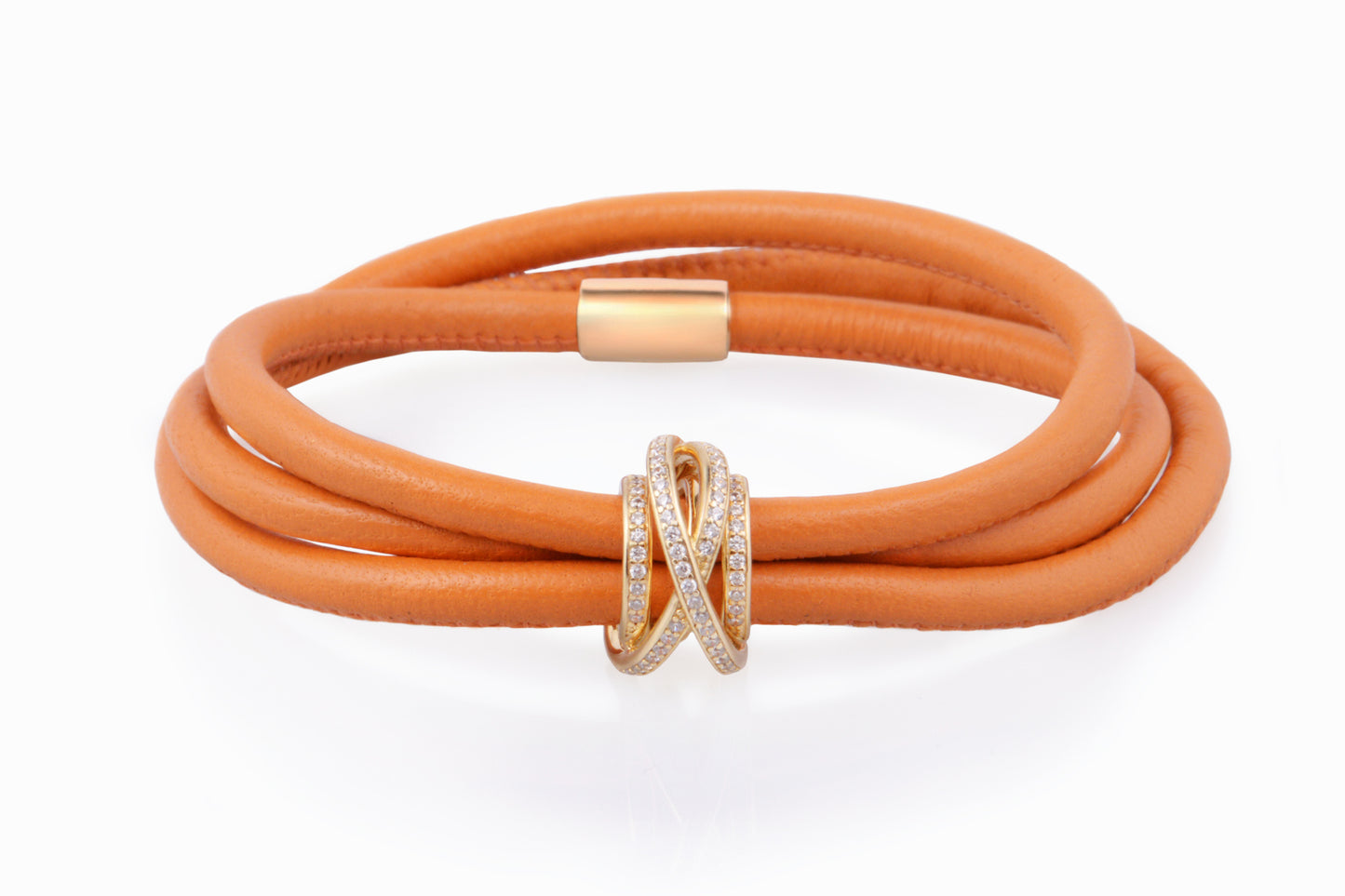 BRACCIALE TOURBILLON CON NAPPA ORANGE
